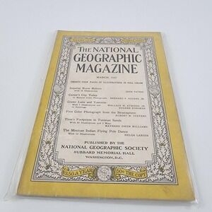 National Geographic Magazine March 1937 No Insert